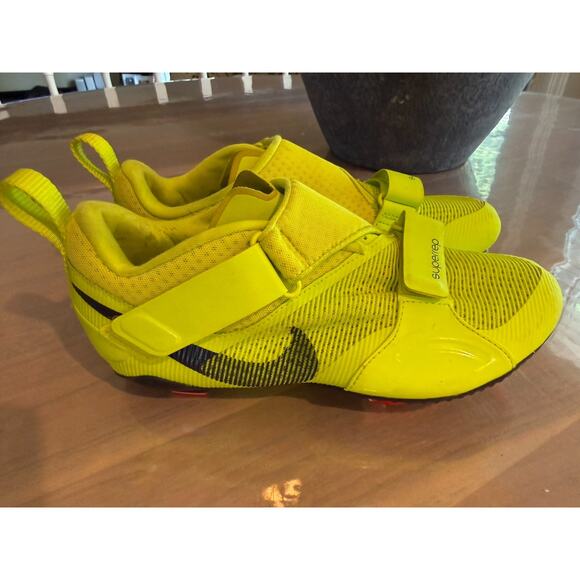 Nike SuperRep Cycle Indoor Spin Shoes | Bright Volt Yellow | Size US 8 - Picture 2 of 6